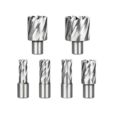 China Metal Drilling High Speed ​​Steel Hole Hollow Drill Bit Hss Component Annular Cutter With Pilot Pin For Metal Drilling Tools for sale