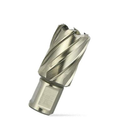 China Metal Drilling 14Mm 35 Mm Core Hole Saw Hollow Drill Bit Weldon Shank Hss Annular Cutter For Metal Drilling Tools for sale