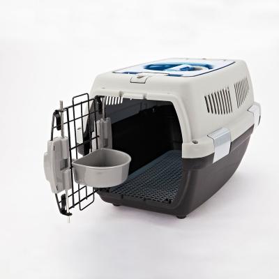 China Approved Travel Dog Kennel Cage Sustainable Luxury Airline Pet Carrier Cage For Dogs And Cats for sale