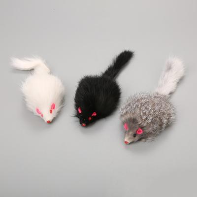 China Cheap Viable Fur Cat And Mice Mouse Bulk Funny Cat Accessory Pet Toys Factory Direct Sale Long for sale