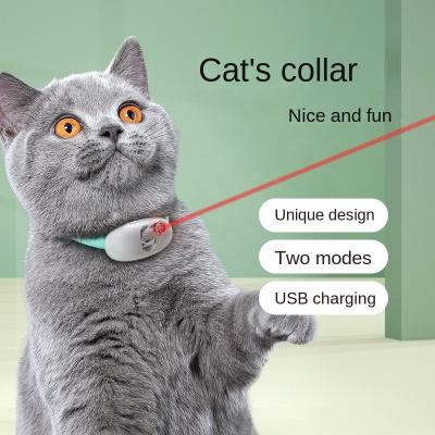 China New Product Viable Cat Teaser Laser Smart Cat Toy Laser Collar Automatic Cat Rechargeable Enigma Stick for sale