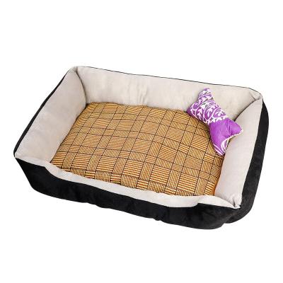 China Wholesale Mechanical Washable Luxury Dog Bed Rectangle Ultra Soft Waterproof Pet Bed Washable Gog Bed for sale