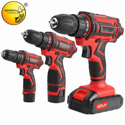 China 12V/18V/48V Cordless Power Drills Chargeable Cheap Home Decoration MRY Mini Electric Drill Hand Power Hammer Drills for sale