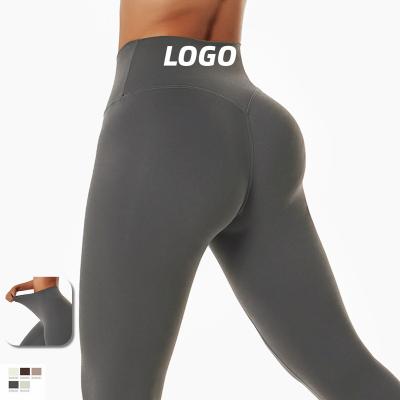 China Breathable Butt-lifting Fitness Pants Women High Waist Yoga Leggings Custom Logo Women Push-up Fitness Leggings Tight Designed For Running for sale