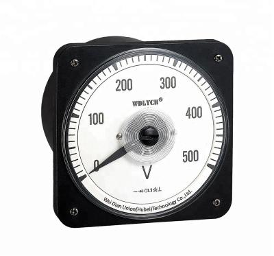 China Round ABS Plastic Shell Housing AC0-500V Square Analog Voltmeter For Marine Application for sale