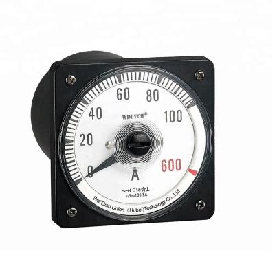 China Current Round Type Analog Overload Gauge 100/5A 110mm Ammeter for sale