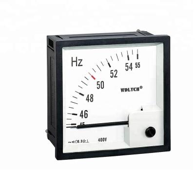 China ABS Plastic Shell Housing 72*72mm Analog Frequency Meter With Output Transducing for sale