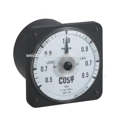 China ABS+ Transparent Glass Round Type 110mm Power Factor Meter With CCS Certificate for sale