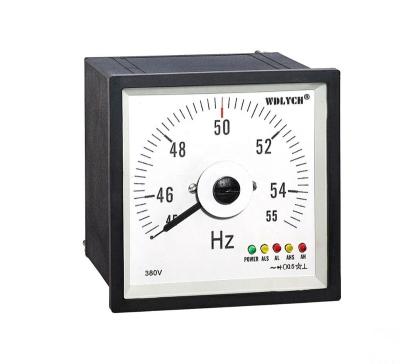 China ABS Plastic Shell Housing 96mm Analog Frequency Meter With Relay Alarm Output for sale