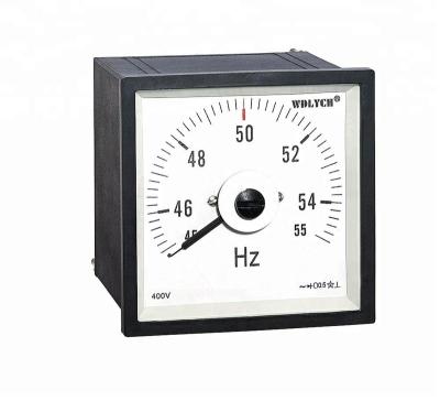 China ABS Plastic Shell Housing 45-55Hz Square Type 240 Degree Frequency Meter In Switchboard Application for sale