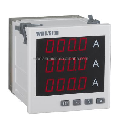 China WD-9I3 96mm Digital Three Phase AC Ammeter With Alarm Output WD-9I3 for sale