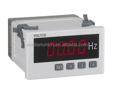 China Frequency Measuring 48mm WD-DFD Type Digital DC Frequency Meter With Relay Alarm Output for sale