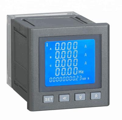 China 96*96mm Three Phase Multifunctional Energy Meters With RS485 Communication WD-9E for sale