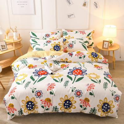 China 100% Cheap King Size 3d Cardboard Queen 4 Pcs Anti-static Microfiber Bed Sheet Bedding Set for sale