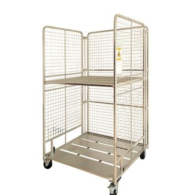 China China Mobile Logistics Trolley Easy Mobile Vertical Folding Hand Push Trolley Cargo Transport Storage Rolling Trolley Trolley for Warehouse for sale