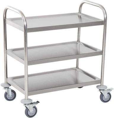 China 3 Tier Stainless Steel Easy Mobile Cart for sale