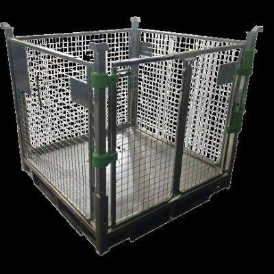 China Keep Grain Galvanized Collapsible Storage Cage for sale