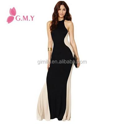 China Anti-Static Women Maxi Party Cocktail Backless Sleeveless Slim Dress for sale