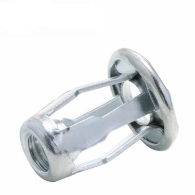 China Heavy Industry Manufacturing Wholesale Zinc Plated, Flanged Head Insert Hollow Wall Iron Skin Stainless Steel Flat Head Blind Rivet Nuts/ for sale