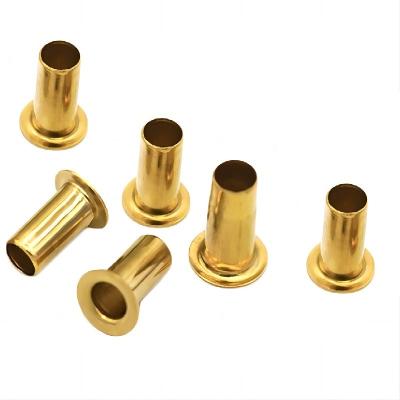 China Stainless steel chinese Durable Quality 1.5mm, 2.5mm 3mm 4mm DIN6791 Copper Brass Steel Hollow Tubular Rivets copper tubular hollow rivets/ for sale