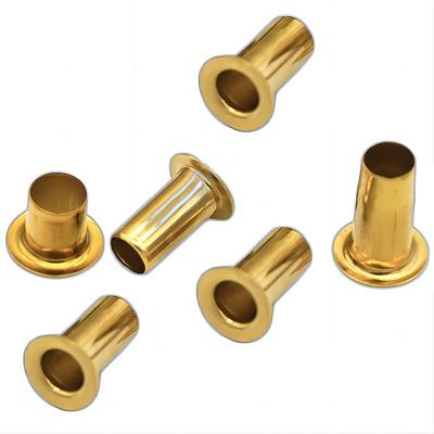 China Stainless steel Factory Direct Sales M1.5, M1.7 M2 M2.5 M4 M5 M6 M8 Brass Eyelet Copper Flat Head Hollow Tubular Rivets Hollow Tubular Rivets/ for sale