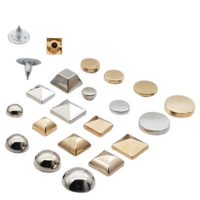 China Pan factory Wholesale Gold Single,  Metal screws double  rivets Double head Rivets Decorate Stud Metal double head rivets/ for sale