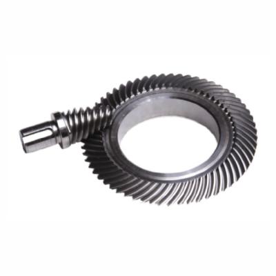 China CNC Grinded Hypoid Bevel Spiral Bevel Gear Steel Small Module Gear for sale