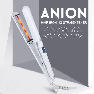 China ABS/Ceramic Infrared Ceramic Flat Iron Hair Straightener Hair Straightener Professional Hair Salon Steam Styler Beauty Salon Equipment for sale