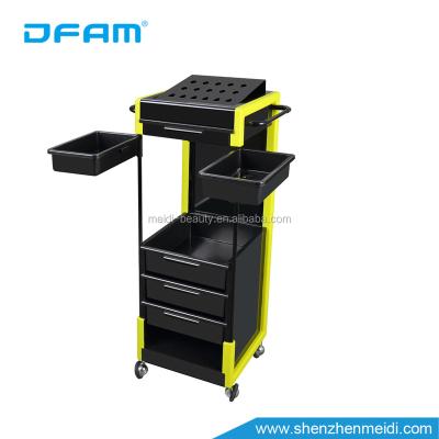 China ABS+2018 New Aluminum Alloy Beauty Salon Trolley Hairdresser SPA Trolley Hairdressing SPA Equipment Hairdressing Color Storage Drawer Cart Tool for sale