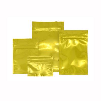 China Brand New Solid Color Backpack Tea Candy Series Shipping High Quality Snacks Packed Aluminized Waterproof Gold Ziplock Bags Portable for sale