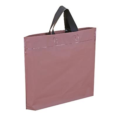 China Recyclable Plastic Bag Large Black Matte Shopping Bag With Handle Party Gift Bags for sale