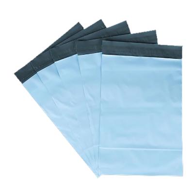 China Light blue thickened waterproof courier bag good quality recyclable poly pe bags for sale