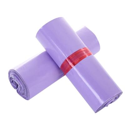 China Green Express Vending Bags Purple Recyclable Thickened Waterproof Poly Bags for sale