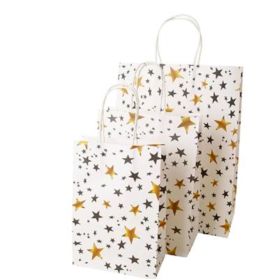 China Recyclable Festival Gift Wrapping Paper BagThickening Shopping Bag DIY Multifunctional Recyclable Paper Bag With Handles for sale