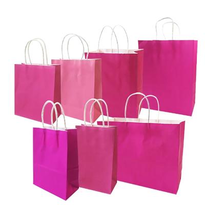 China Thickened Late Paper Recyclable Bag With Good Quality Customized Rose Handheld Paper Bags for sale