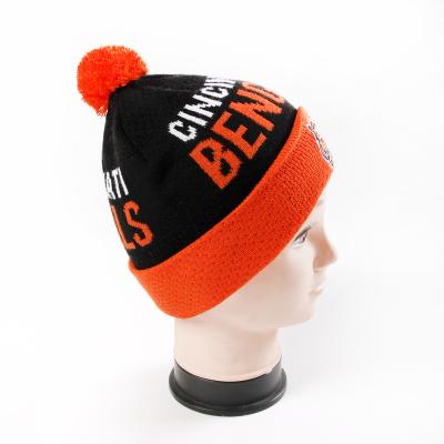 China COMMON Wholesale Custom Knitted Hats Embroidered Logo Warm Beanie Winter Hat for sale