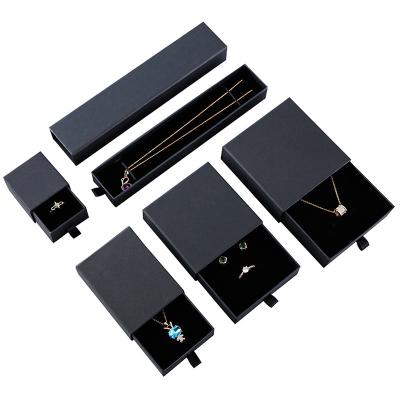 China Recyclable Custom jewellery kraft drawer paper gift box packaging with logo printed,jewelry drawer storage box for sale