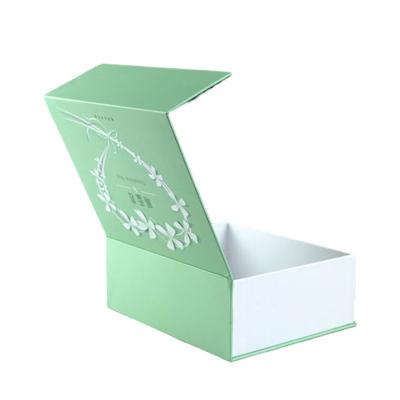 China Recyclable Black Foam Insert Plain Cardboard Rectangle Gift Boxes Book Shaped Rigid Box With Magnetic Closing Lid For Cosmetic Packaging for sale