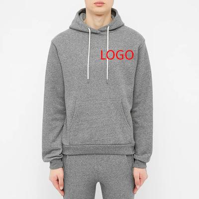 China Anti-wrinkle Dark Gray men's  Custom color size LOGO 100%cotton men's Breathable hoodies sweatshirts mens oversized hoodies sets gym hoodie for sale