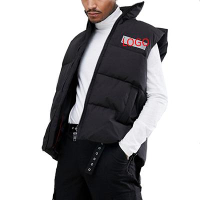 China Anti-wrinkle OEM Custom LOGO SIZE COLOR Men's Vests down jacket vest puffer jacket men for sale