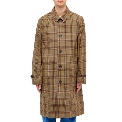 China Anti-wrinkle Plaid Coat Men Winter Custom Vintage Style Button Fly Long Sleeve Wholesale for sale