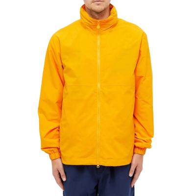 China Waterproof Windbreaker Waterproof Jackets Men Custom Zipper Up Elastic Cuff Wholesale Street Wear for sale