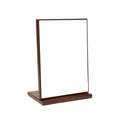 China Makeup Magnifying Wood Adjustable Tabletop Mirror With Stand - Vanity Makeup Position Mirror for sale