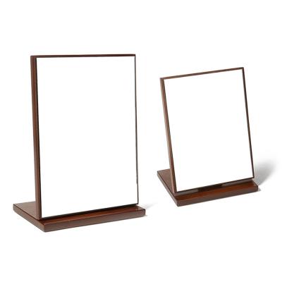 China Makeup Magnifying Good Quality Wooden Adjustable Tabletop Mirror With Stand - Vanity Makeup Position Mirror for sale