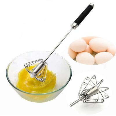 China Sustainable Handheld Stainless Steel Beater Blender Mixer Egg Beater / Rotary Egg Beater for sale