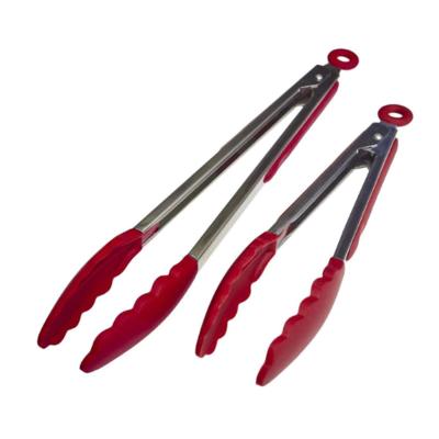 China Sustainable 9 Inch 12-Inch Premium Silicone Kitchen Food Tongs Grill Tongs for sale