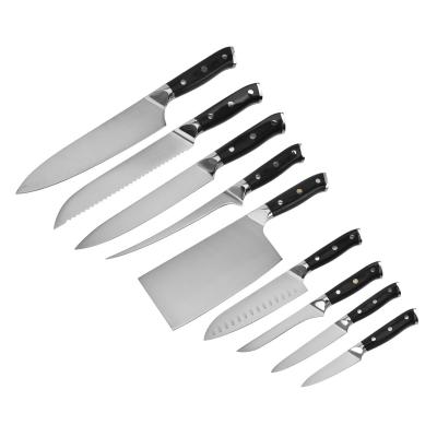 China Sustainable Size Quality ABS Handle Stainless Steel Serrated Steak Knife for sale