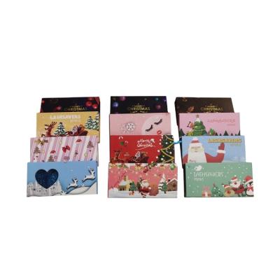 China Low MOQ Christmas Princess Design Recycled Eyelashes Book New Materials Eyelash Shape Mink Case Stock Empty Magnetic Eyelash Box Packaging Boxes for sale