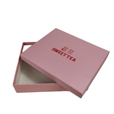 China Recycled Materials Perfect Dress And Makeup Packaging Box Two Pieces Top Lid And Bottom Custom Design Gift Box Luxury Rigid Underwear Packaging Box for sale