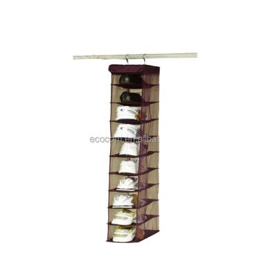 China China Household Viable Online Shopping Hot Selling 10 Shelves Hanging Shoe Organizer for sale